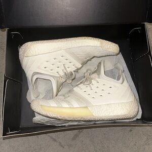 Adidas James Harden Vol 2 Light Grey/White Mens 9.5 - Excellent condition